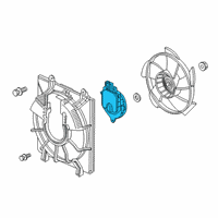 OEM 2020 Honda Clarity Motor, Cooling Fan Diagram - 1J030-5WP-A01