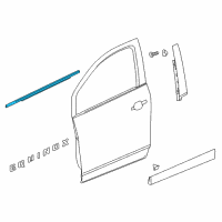 OEM 2022 Chevrolet Equinox Belt Molding Diagram - 84624389