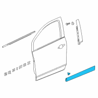 OEM 2021 Chevrolet Equinox Lower Molding Diagram - 84853275