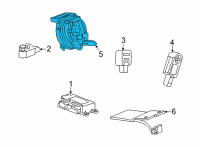 OEM Buick Encore GX Clock Spring Diagram - 39206932