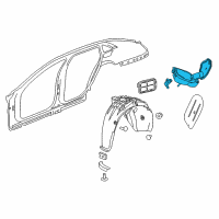 OEM Cadillac CT6 Filler Pocket Diagram - 84374049