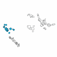 OEM 2010 Hyundai Elantra Body & Switch Assembly-Steering & IGNTION Diagram - 81910-2H010