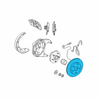 OEM 2002 Chrysler Concorde Brake Rotor Diagram - 4779018