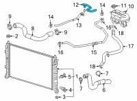 OEM Cadillac Escalade Vent Hose Diagram - 84545549