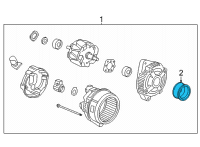 OEM Acura PULLEY, DECOUPLER Diagram - 31141-6B2-A01