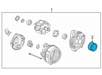 OEM 2021 Acura RDX PULLEY, DECOUPLER Diagram - 31141-6B2-A01