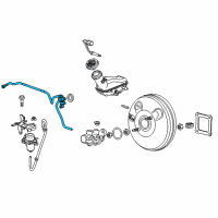 OEM 2015 Chevrolet Spark Hose Asm-Power Brake Booster Vacuum Diagram - 94554412