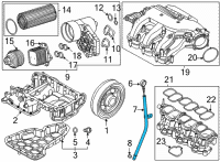 OEM 2022 Kia Carnival GUIDE-OIL LEVEL GAUG Diagram - 266123N300