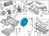 OEM Kia Carnival PULLEY-DAMPER Diagram - 231243N001