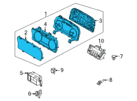 OEM Kia Sorento Cluster Assembly-INSTRUM Diagram - 94001P4000