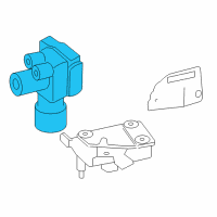 OEM 2008 Ford Escape ABS Control Unit Diagram - 8M6Z-2C286-A