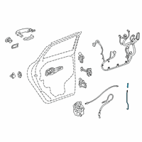 OEM 2020 GMC Terrain Lock Rod Diagram - 23159185