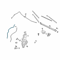 OEM 2019 Ford Expedition Reservoir Hose Diagram - JL1Z-17A605-F