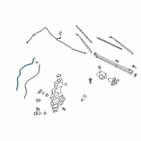 OEM 2021 Ford Expedition Reservoir Hose Diagram - JL1Z-17A605-F