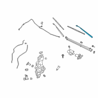 OEM 2017 Ford F-250 Super Duty Wiper Arm Diagram - FL3Z-17527-A