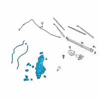 OEM Lincoln Washer Reservoir Diagram - JL1Z-17618-B