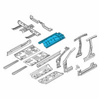 OEM Hyundai Accent Panel Assembly-Center Floor, Center Diagram - 65113-1R301