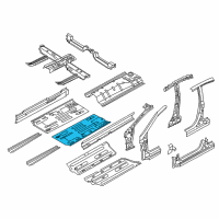 OEM 2013 Hyundai Accent Panel Assembly-Center Floor Side, L Diagram - 65110-1R300