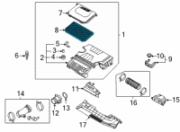 OEM Hyundai Elantra Filter-Air Cleaner Diagram - 28113-BY100