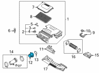 OEM 2022 Hyundai Elantra SENSOR ASSY-AIR FLOW Diagram - 28164-03200