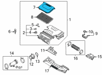 OEM Hyundai Elantra COVER-AIR CLEANER Diagram - 28111-BY100