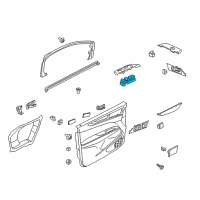 OEM 2016 Lincoln MKX Window Switch Diagram - DP5Z-14529-BA