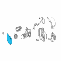OEM 2019 Honda Odyssey Mirror Set, Passenger Side (R1016) Diagram - 76203-THR-A01
