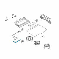 OEM Saturn Astra Wrench, Wheel Diagram - 13107800