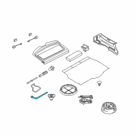 OEM 2008 Saturn Astra Wrench, Wheel Diagram - 13107800