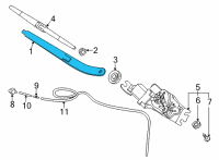 OEM 2021 Kia Sorento Arm Assembly-Rr WIPER Diagram - 98820P2000