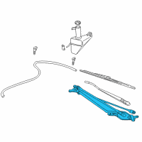 OEM 2002 Ford Excursion Motor & Linkage Diagram - 8C3Z-17508-D