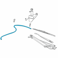 OEM 2003 Ford Excursion Washer Hose Diagram - YC3Z-17A605-AE