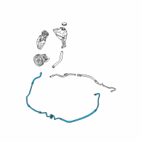 OEM 2003 Cadillac CTS Hose, P/S Gear Outlet Diagram - 25741816