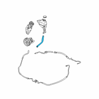 OEM 2003 Cadillac CTS Hose, P/S Fluid Reservoir Outlet Diagram - 25768049