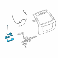 OEM Pontiac Latch Assembly Diagram - 15256081