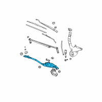 OEM Buick LaCrosse Module Asm, Windshield Wiper System (Less Motor & Transmission Arms) Diagram - 19120755