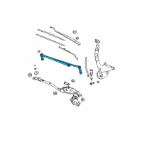 OEM Pontiac Wiper Linkage Diagram - 19120741