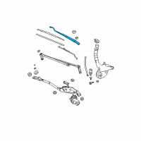 OEM Buick LaCrosse Wiper Arm Diagram - 15888416