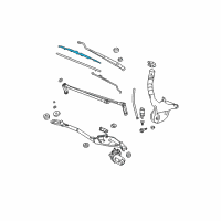 OEM 2007 Pontiac Grand Prix Wiper Blade Diagram - 15941734