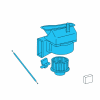 OEM 1997 Toyota Camry Blower Assembly Diagram - 87130-06050