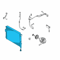 OEM Kia Sorento Condenser Assembly-Cooler Diagram - 97606C6000