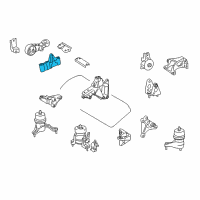 OEM 2017 Toyota Sienna Bracket Diagram - 12313-0P030