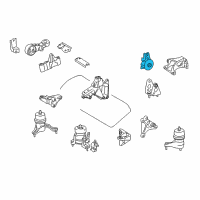 OEM 2016 Toyota Sienna Rear Mount Diagram - 12380-0P130