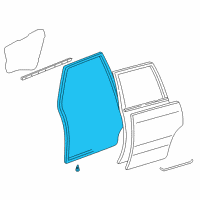 OEM 2001 Toyota Land Cruiser Door Weatherstrip Diagram - 67872-60070