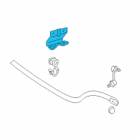 OEM Lexus LS430 Bracket, Front Stabilizer, NO.1 RH Diagram - 48809-50010