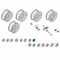 OEM 2020 Ford F-350 Super Duty Wheel Cap Diagram - HC3Z-1130-K