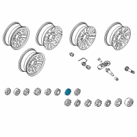 OEM 2019 Ford F-350 Super Duty Wheel Cap Diagram - HC3Z-1130-J