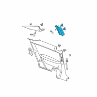 OEM 2006 Pontiac G6 Panel Asm-Center Pillar Upper Center Trim *Neutral L Diagram - 15805634