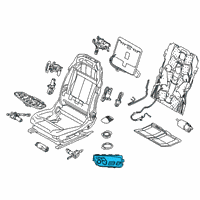 OEM BMW 640i xDrive Gran Turismo Seat Adjustment Switch, Left Diagram - 61-31-9-384-917