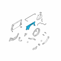 OEM 2008 Ford F-350 Super Duty Upper Shroud Diagram - 7C3Z-8146-F